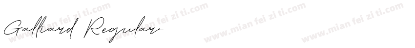 Galliard Regular字体转换
